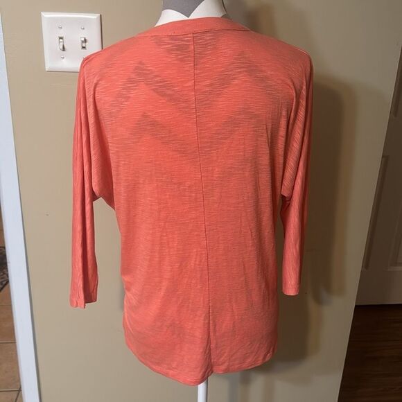 Coral Blouse with Front Waist Tie by Sunday in Brooklyn - Size XS - Picture 6 of 8
